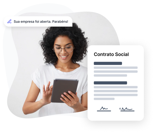 Contrato de Contabilidade Digital que faz abertura de empresa em São Paulo assinado com certificado digital a1