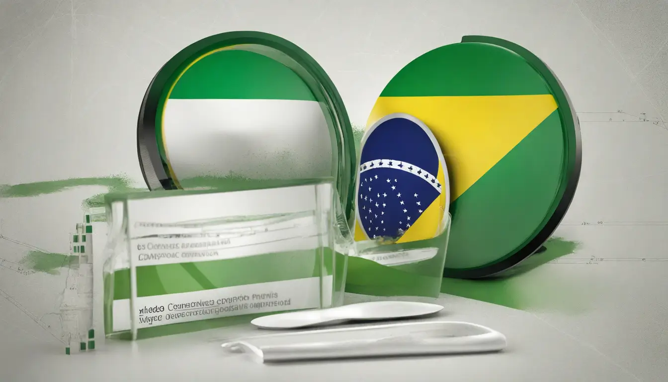 Imagem representando a classificação de baixo risco da Anvisa com selo, estetoscópio, termômetro e gráfico de barras para o blog sobre regulamentação de saúde no Brasil.